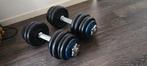 halters 2x19kg, Ophalen, Zo goed als nieuw, Halterset