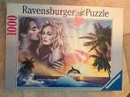 Ravensburger puzzel portret met dolfijn bij zonsondergang, Ophalen, 500 t/m 1500 stukjes, Zo goed als nieuw