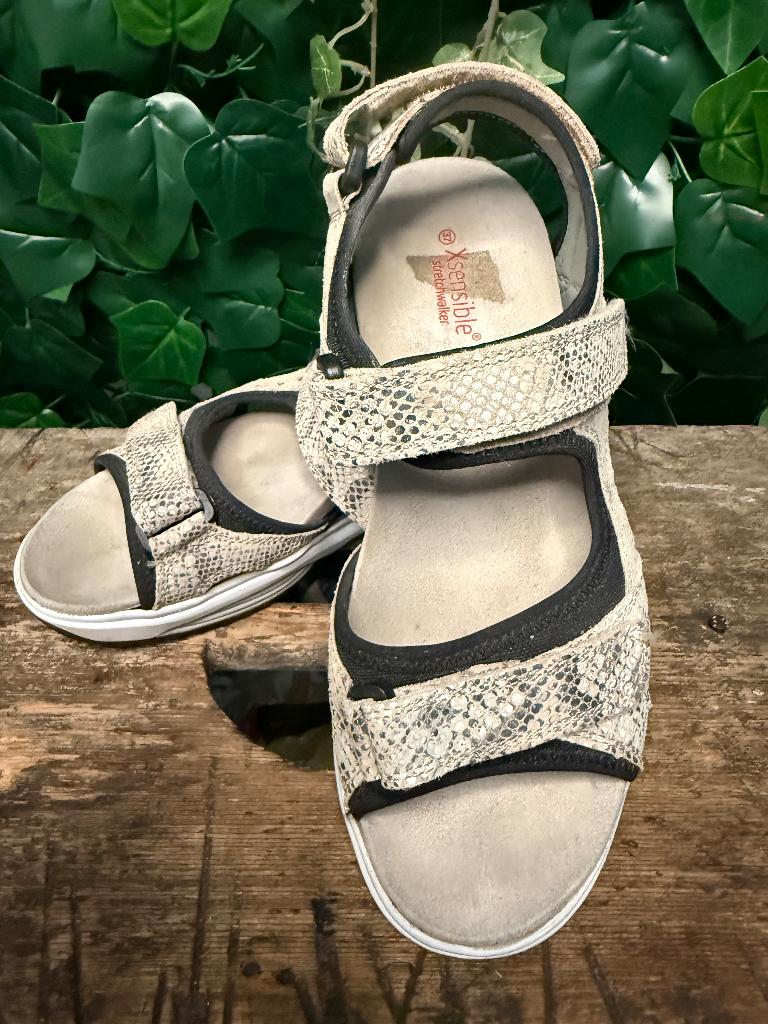 Bijna Nieuwe sandalen van Xsensible maat 37 (wijdte G/H), Nieuw, X, Grijs, Xsensible