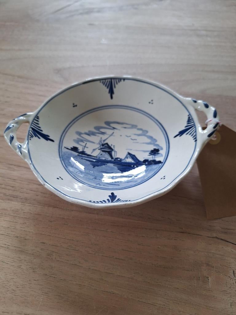 Delfts Blauw schaaltje met molen decoratie, Ophalen of Verzenden