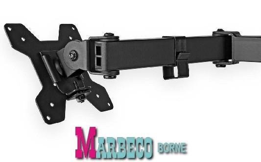 Monitorbeugel, TV Beugel, Dubbele Monitor-Arm, Draai- Kantel, Nedis, Nieuw, Info@marbeco.nl, Ophalen of Verzenden