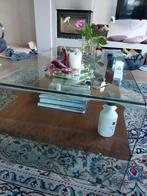 Glazen salon tafel, Ophalen, Gebruikt, 100 tot 150 cm, 50 tot 100 cm