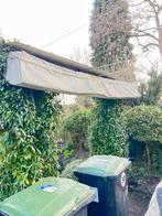 Schaduwdoek 5x2.5m met staalkabel en koord, Ophalen of Verzenden, Gebruikt