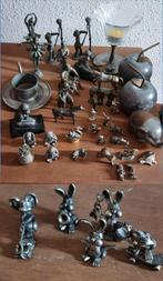 Verzameling van verschillende Tin beeldjes 44 stuk, Ophalen of Verzenden