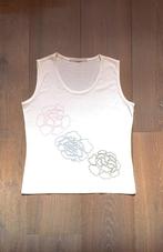 IZGS Part Two wit topje met drie opgeborduurde bloemen mt 42, Part Two, Wit, Maat 42/44 (L), Ophalen of Verzenden