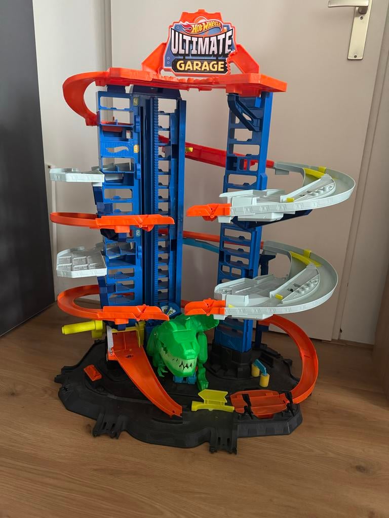 Hot Wheels Ultimate Garage met T-Rex, Ophalen, Gebruikt, Jongen of Meisje