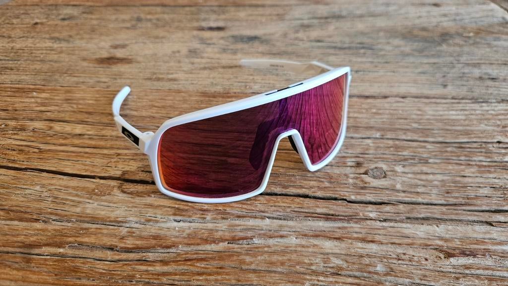 Oakley Sutro S Zonnebril Wit met Prizm Road lens, Zonnebril, Wit, Ophalen of Verzenden, Zo goed als nieuw