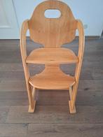 Tiamo houten Kinderstoel, Ophalen, Gebruikt, Meegroeistoel, Afneembaar eetblad