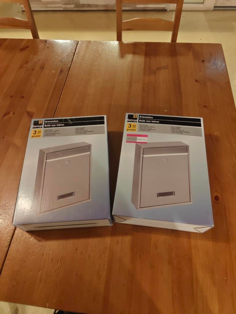 Brievenbus geborsteld RVS nieuw in doos, Ophalen of Verzenden, Nieuw