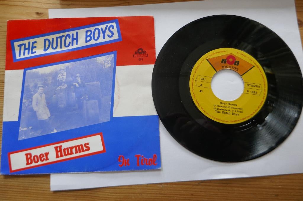 Single: The Dutch Boys – Boer Harms, Gebruikt, Overige formaten, 1980 - 1989, Ophalen of Verzenden