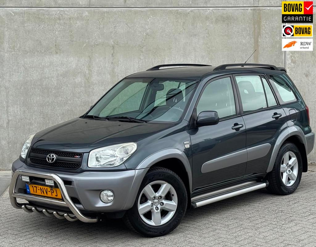 Toyota RAV4 2.0-16V VVT-i Sol 5DR 4WD 2004 Grijs LEDER|NAP, Auto's, 1998 cc, 4 cilinders, 150 pk, Bedrijf