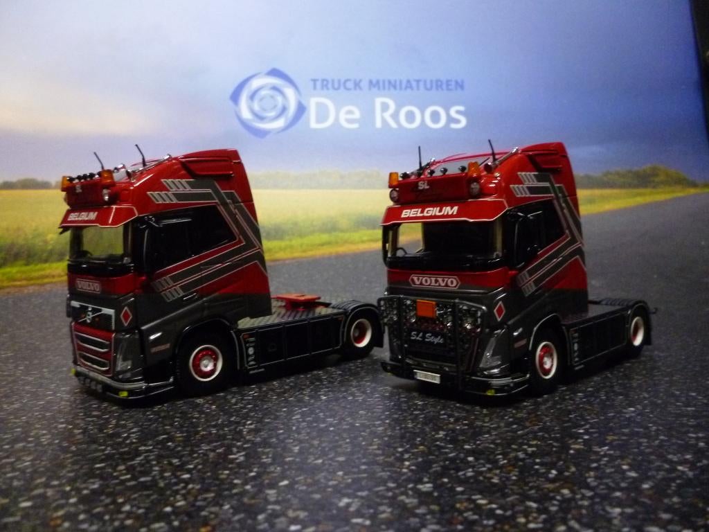 Tekno Set Volvo's SL Logistics met certificaat, Ophalen of Verzenden, Nieuw, Bus of Vrachtwagen, Tekno
