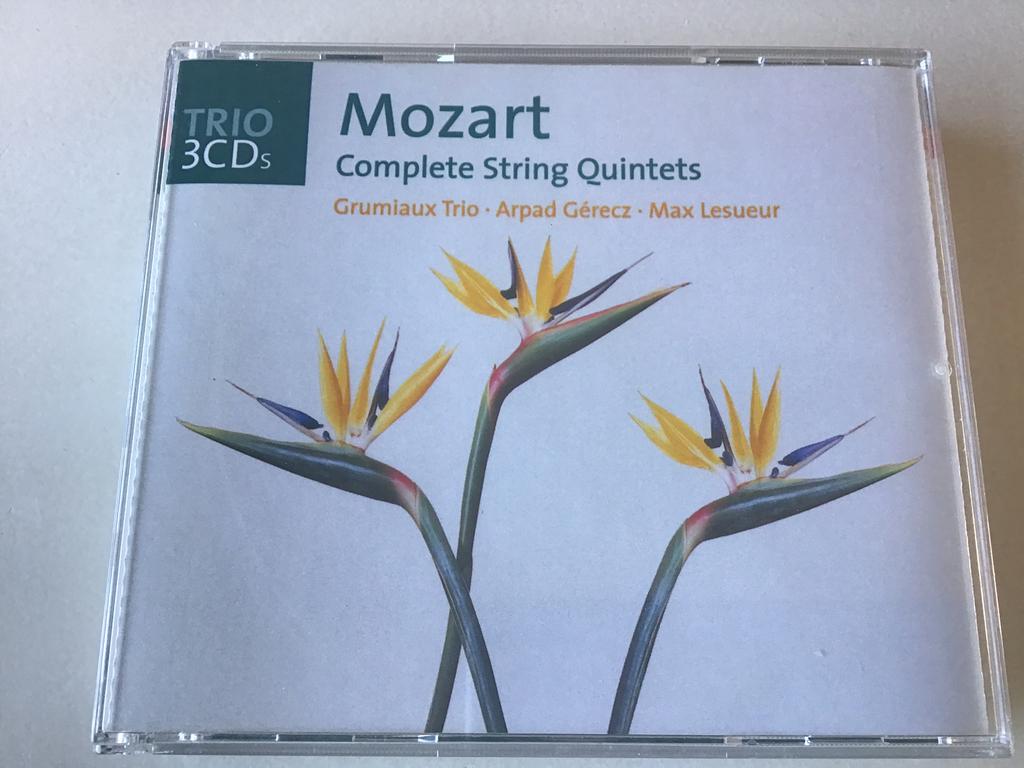 Mozart Complete string Quintets Grumiaux trio/ Lesueur 3CD, Cd's en Dvd's, Cd's | Klassiek, Ophalen of Verzenden, Classicisme