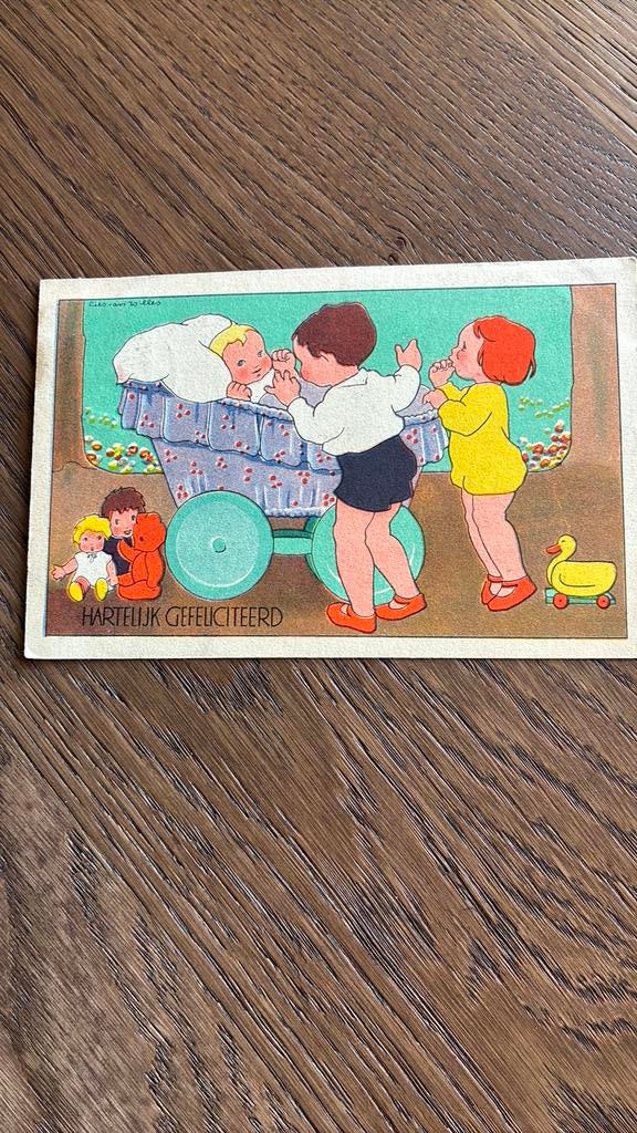 Kinderkaart.LIES van WILLES.Baby wandelwagen,kinderen,poppen, Ophalen of Verzenden, 1920 tot 1940, Gelopen, Kinderen