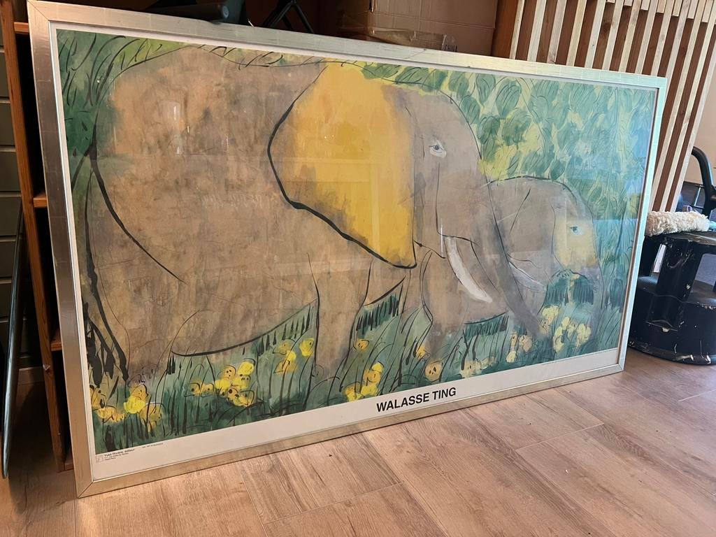 Walasse Ting, Olifanten., Antiek en Kunst, Ophalen of Verzenden