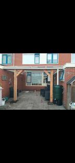 Houten overkapping met transparant dak, Ophalen, Gebruikt, Veranda