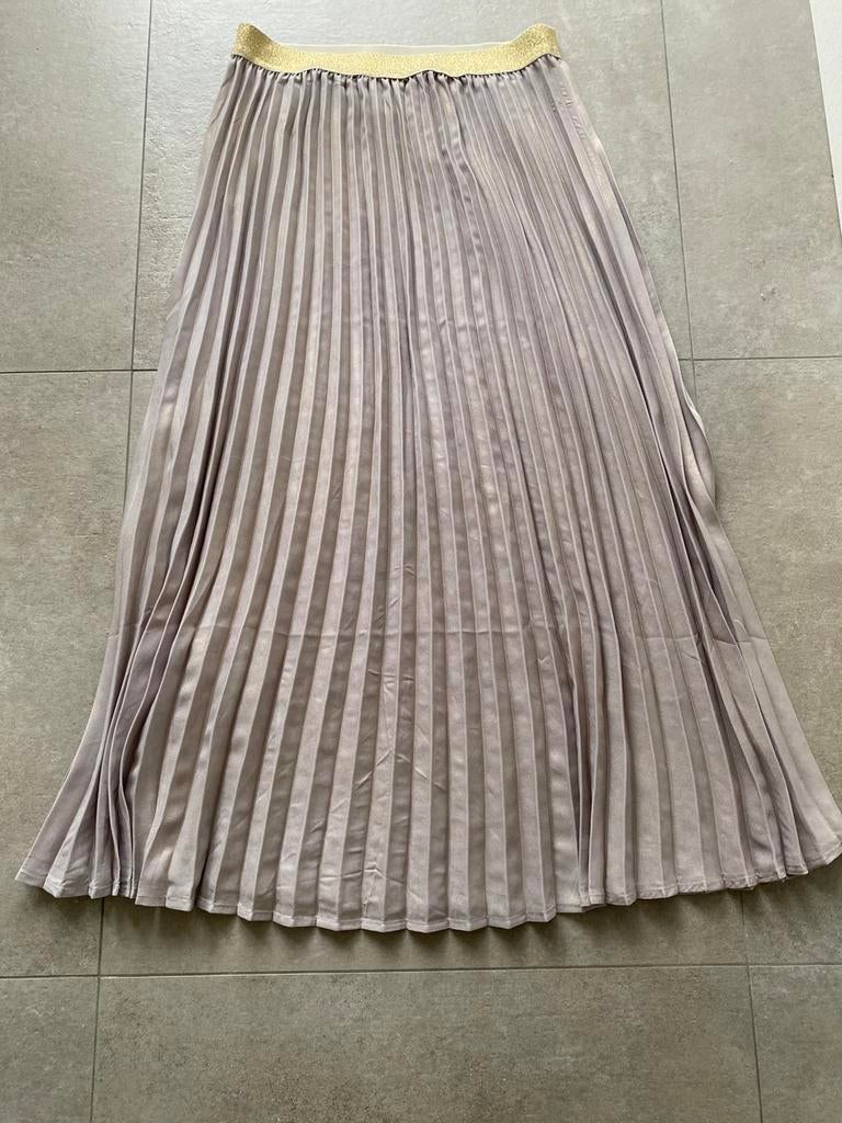 Summum lange plisse rok maat 40 taupe, Maat 38/40 (M), Overige kleuren, Ophalen of Verzenden, Zo goed als nieuw