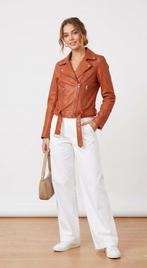 jasje Echt leer, Maat 38/40 (M), Echt leer, Bruin, Verzenden