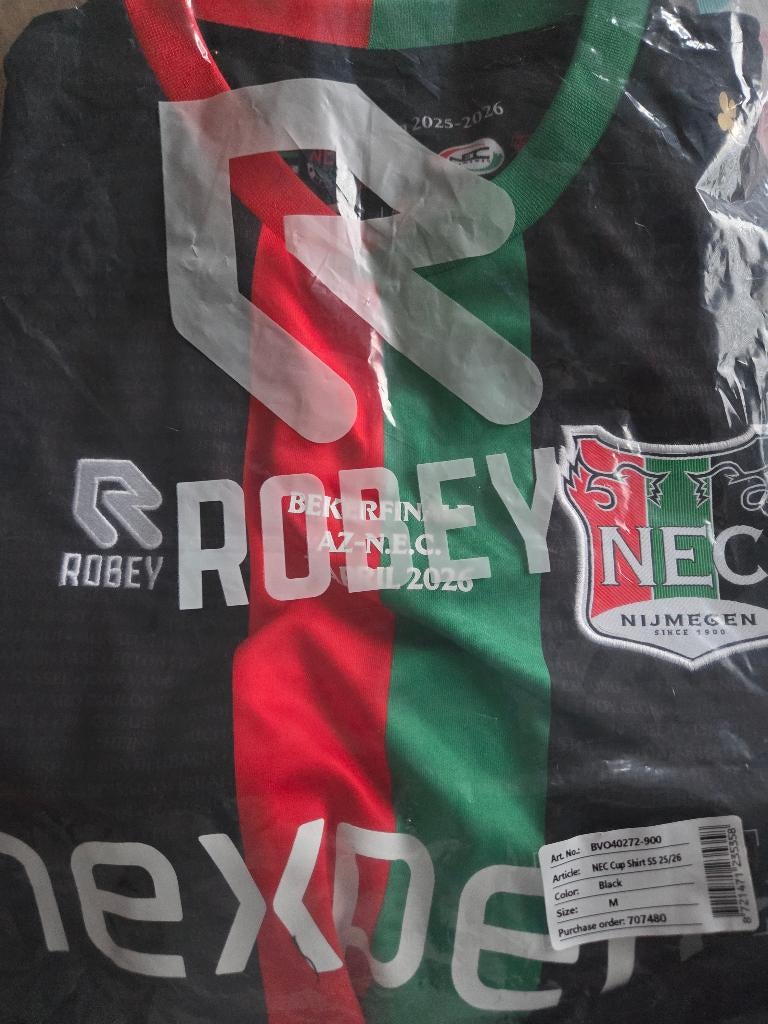 Bekerfinale wedstrijdshirt NEC maat M, Kleding | Heren, Ophalen of Verzenden, Nieuw, Maat 48/50 (M), Voetbal