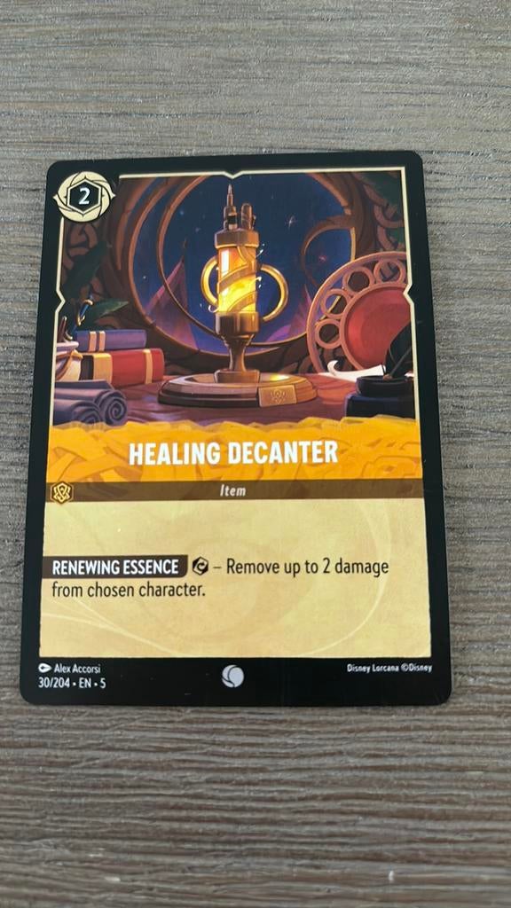 Disney Lorcana Healing Decanter 30-204 5SSK nonfoil, Ophalen of Verzenden, Zo goed als nieuw, Losse kaart