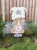 Geboortebord Beertje BOBBI meisje geboorteborden huren huur, Ophalen, Zo goed als nieuw, Geboortebord