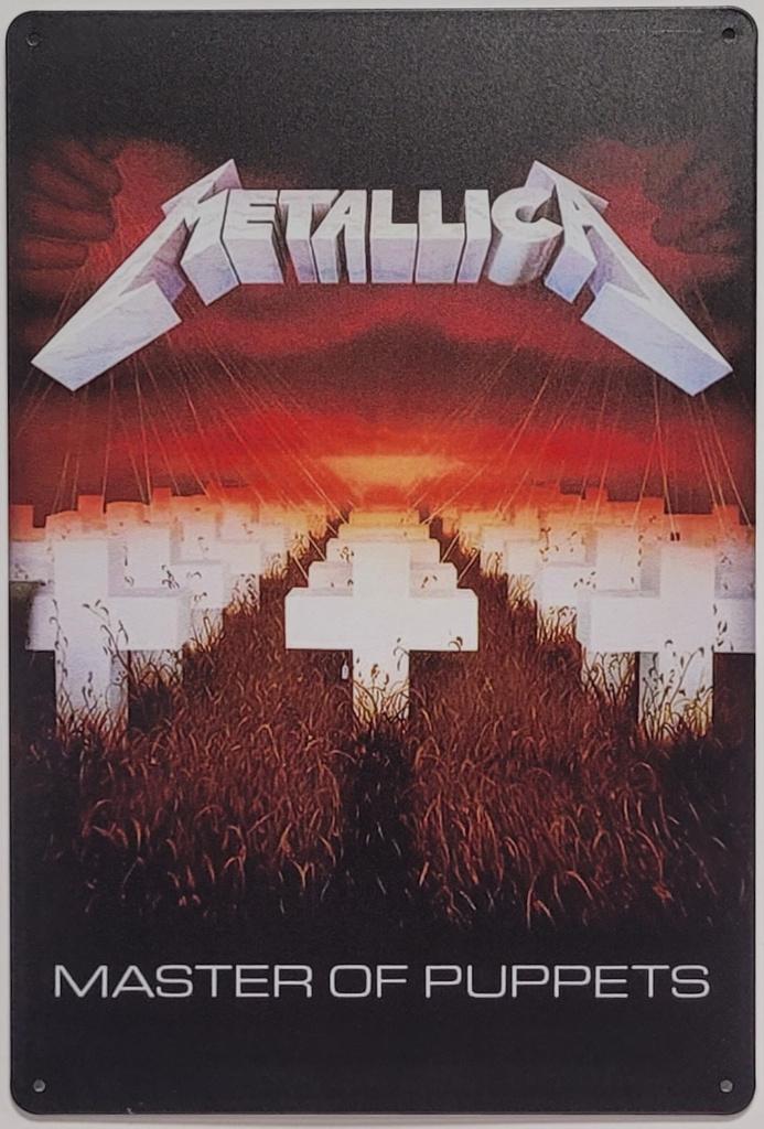 Metallica master of puppets reclamebord van metaal wandbord