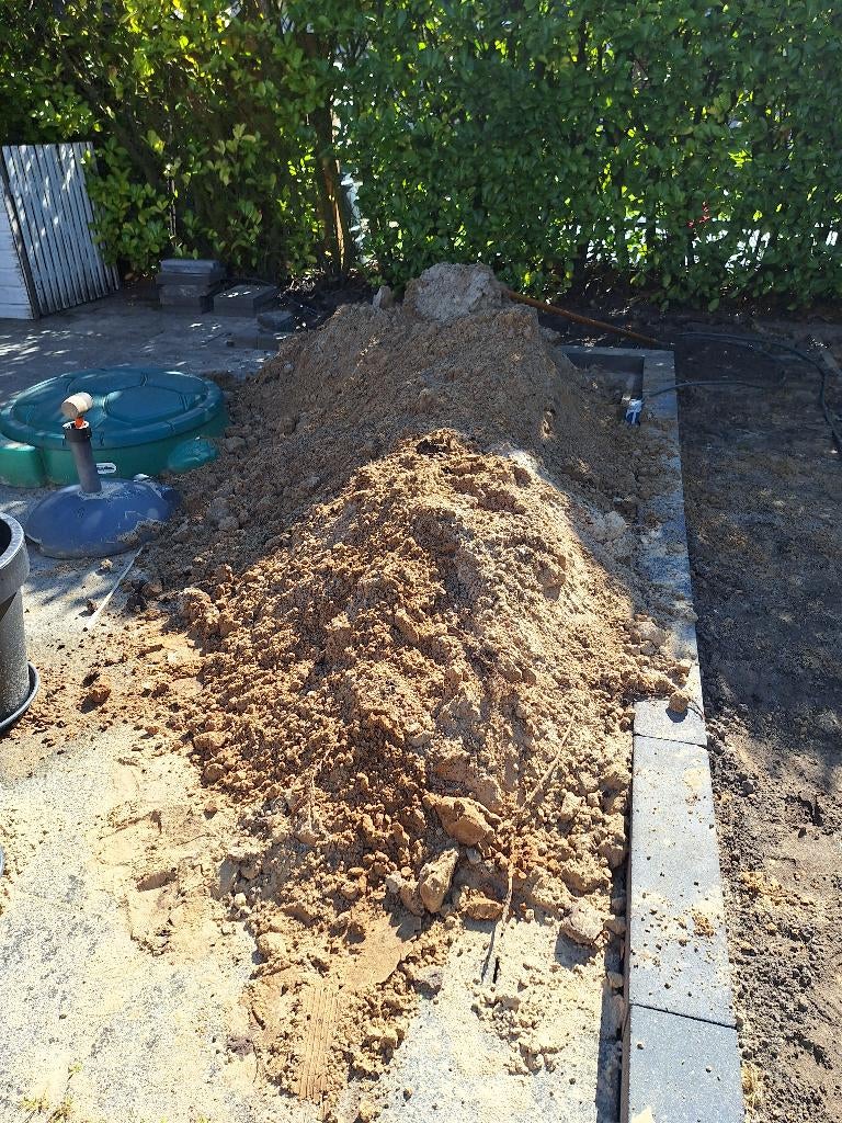 Gratis geel zand, Tuin en Terras, Zand, Ophalen, Zo goed als nieuw, Ophoogzand