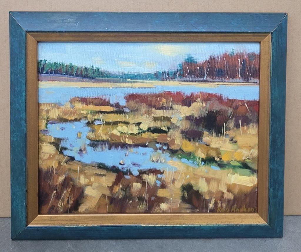 Robert HAUBEN, Voorjaar op De Teut in Zonhoven, Ophalen of Verzenden