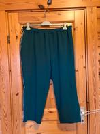 Broek groen elastiek zilveren bies 52 Mia Moda taille 48/63, Ophalen of Verzenden, Zo goed als nieuw, Groen, Broek of Spijkerbroek