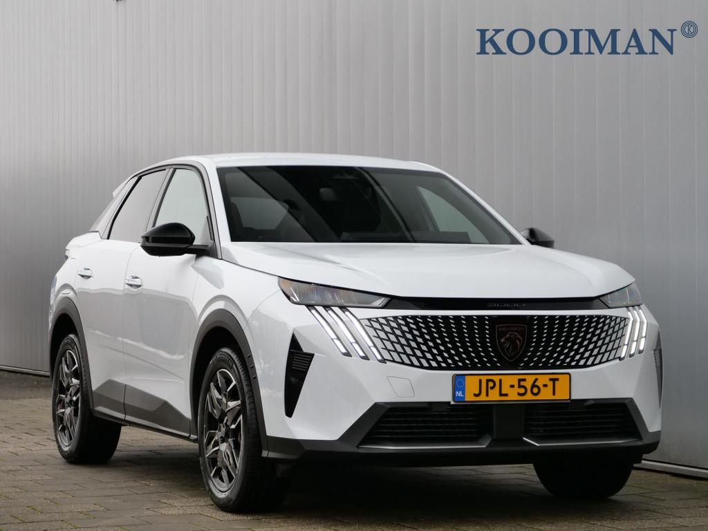 Peugeot 3008 1.2 Hybrid 136 Allure 136 Pk Automaat DAB / App, Auto's, 136 pk, 1199 cc, Leder en Stof, Wit