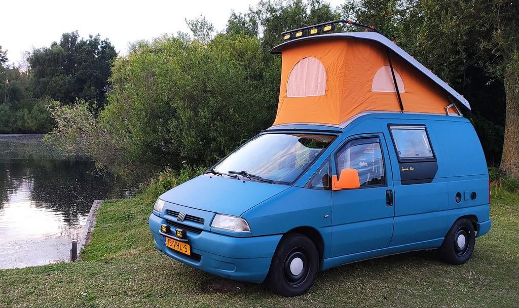 Unieke Fiat Knaus fabrieks camper!, Caravans en Kamperen, Tenten, Ophalen