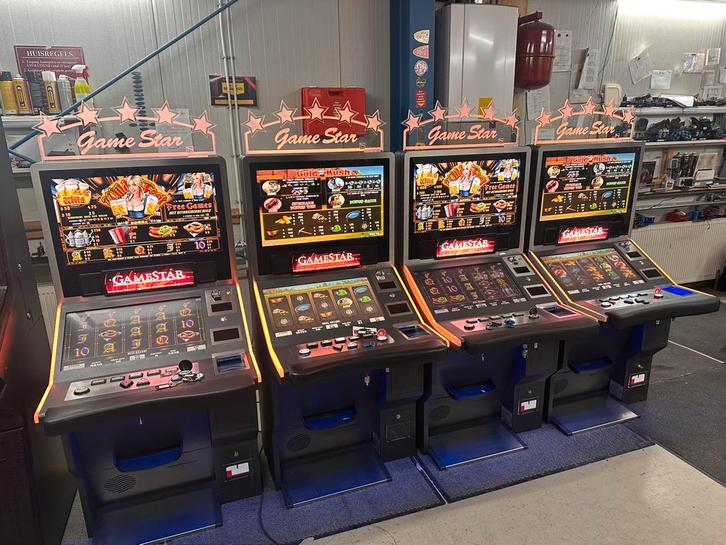 Gamstar sitdoun speelautomaat., Verzamelen, Automaten | Gokkasten en Fruitautomaten, Gebruikt, Euro, Met sleutels, Ophalen of Verzenden