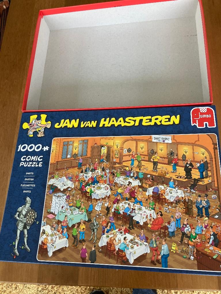 legpuzzel van Haasteren "darts"   1000  stukjes, Hobby en Vrije tijd, Denksport en Puzzels, Ophalen, 500 t/m 1500 stukjes, Zo goed als nieuw