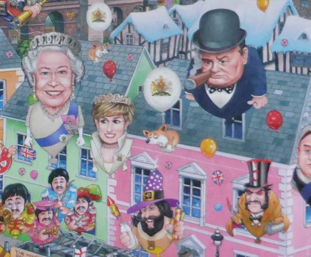 Supermooie puzzel Mike Jupp Engeland 1000, Ophalen of Verzenden, 500 t/m 1500 stukjes