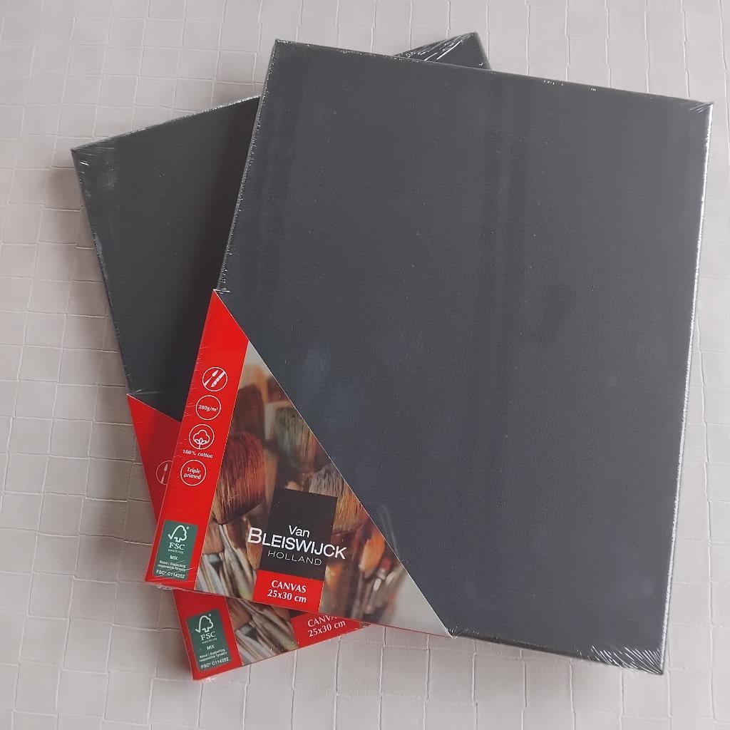 Canvas zwart 2 stuks, Ophalen, Nieuw, Doek