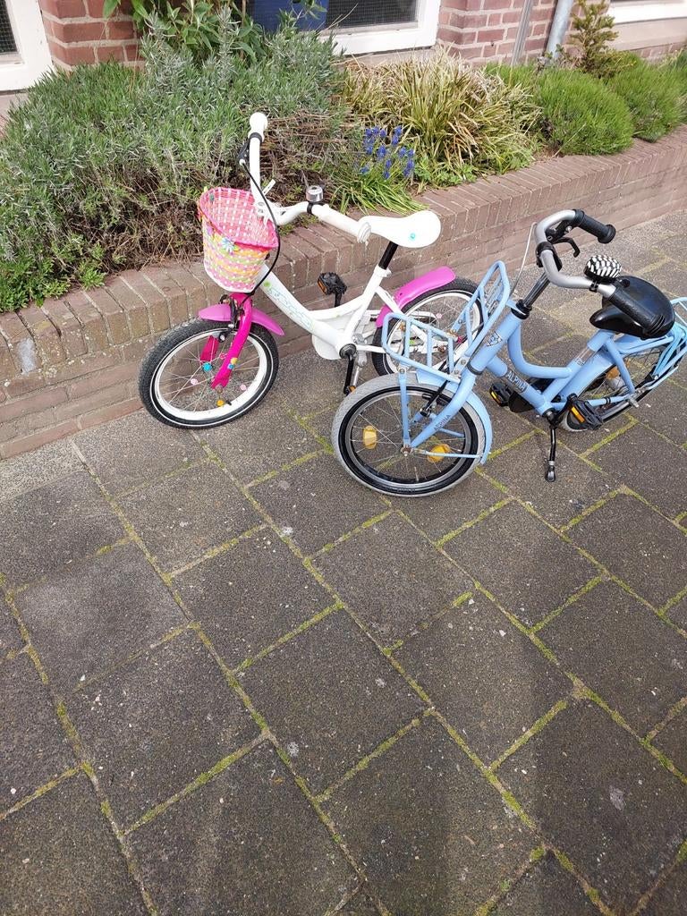 Te koop 2 kinderfietsen, Fietsen en Brommers, Fietsen | Kinderfietsjes, Ophalen, Gebruikt, Minder dan 16 inch, Alpine
