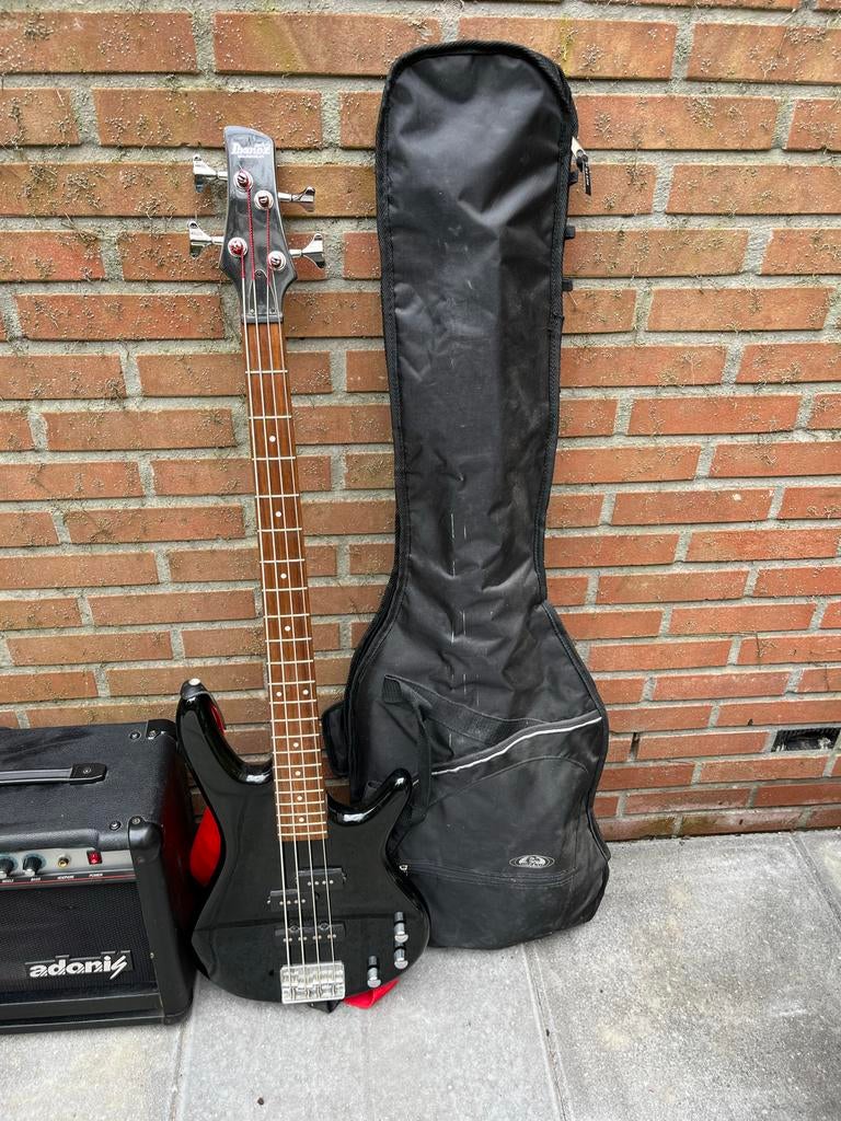 Ibanez basgitaar met Adonis versterker, Muziek en Instrumenten, Ophalen of Verzenden, Gebruikt, Elektrisch
