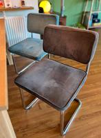 Eetkamerstoelen ribstof corduroy 4 stuks, Huis en Inrichting, Stoelen, Ophalen, Gebruikt, Bauhaus, Vier