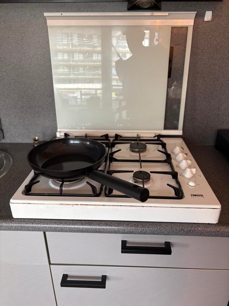 Zanussi gaskookplaat 4 pits – vrijstaand – plug & play, Witgoed en Apparatuur, Kookplaten, Gebruikt, Gas, Vrijstaand, 4 kookzones