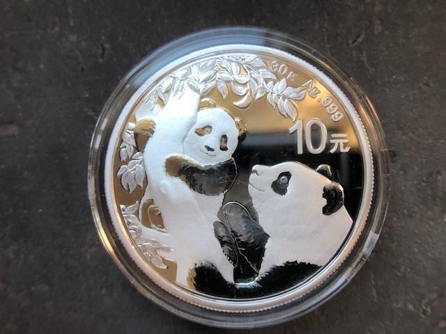 2021 China - Panda - 30 gram silver LAATSTE, Postzegels en Munten, Munten | Azië, Losse munt, Zuidoost-Azië, Zilver, Ophalen of Verzenden
