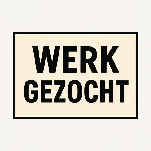 Werk gezocht, Vacatures, Profielen | Man/Vrouw zoekt werk, Overige vormen, 33 - 40 uur
