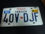 Kentekenplaat licenseplate Texas 1996 USA, Verzenden, Gebruikt, Auto's