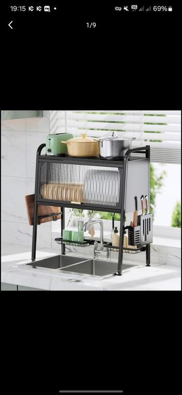 Cooker King Kitchen Shelf Dish RackDrainer Countertop Sink S