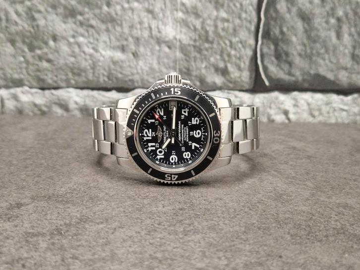 Breitling Superocean 36mm, set 2018, Sieraden, Tassen en Uiterlijk, Horloges | Heren, Zo goed als nieuw, Polshorloge, Breitling