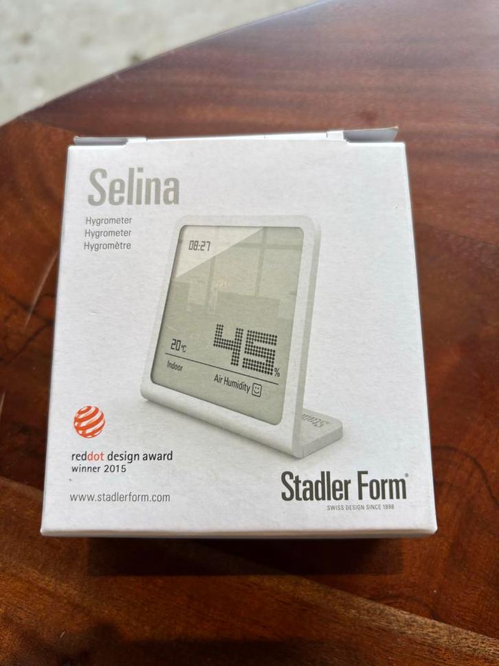 Stadler Form Selina Hygrometer - Nieuw in Verpakking!, Huis en Inrichting, Woonaccessoires | Thermometers, Nieuw, Binnenthermometer
