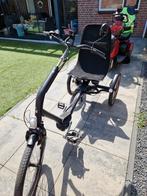 3 wiel elek ligfiets HUKA Cortes Shimano Steps+ midden motor, Ophalen, Zo goed als nieuw, 50 km per accu of meer, Overige merken