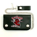 Lucky 13 wallet portomonnee grease gas glory, Overige merken, Info@workingclassrebel.com, Zwart, Nieuw