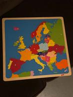 Goki Houten Puzzel - Europa, 10 tot 50 stukjes, Ophalen of Verzenden, Zo goed als nieuw, Van hout