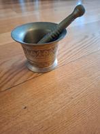 Bronzen vijzel met stamper, Ophalen of Verzenden