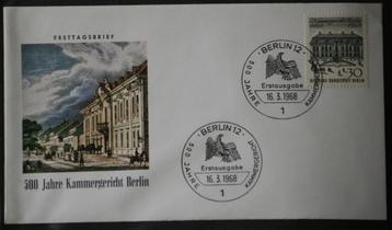 4x FDC Berlin 1968 compleet beschikbaar voor biedingen